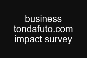 business tondafuto.com impact survey